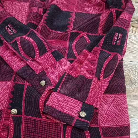 Silver Threads Vintage Button Down Blouse Top - Picture 3 of 8